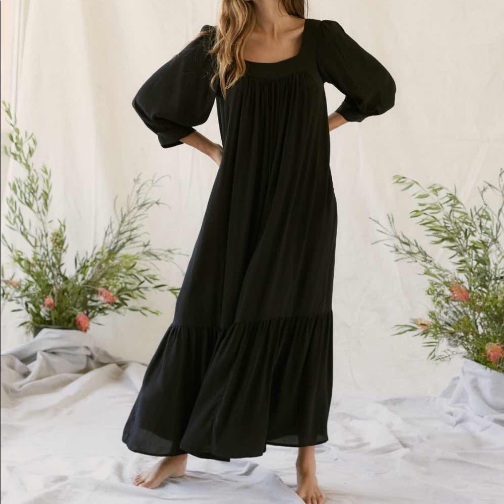 NWT Christy Dawn Bianca Dress in Noir